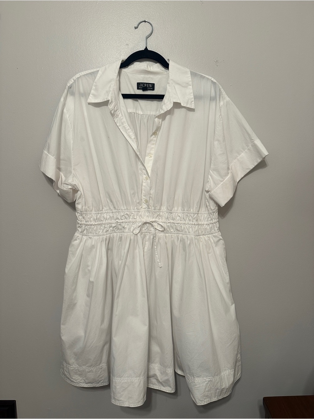 J. Crew White Elena Dress